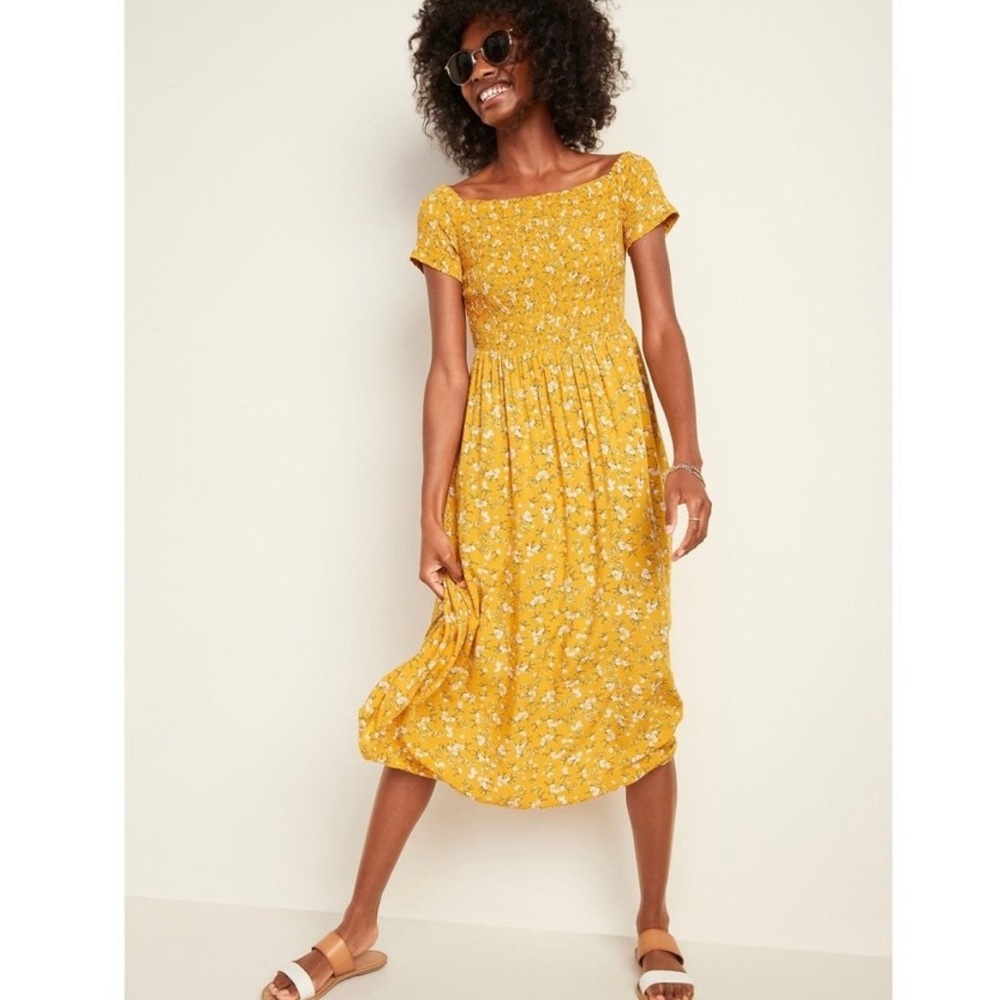 Old Navy Yellow spring dress XL
